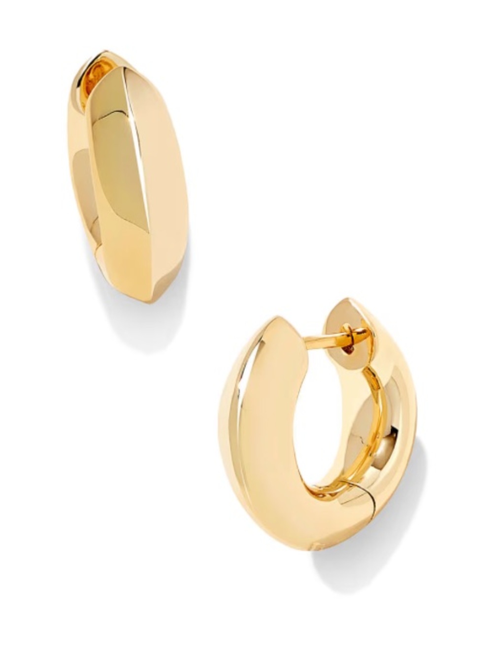 Kendra Scott Mikki Smooth Huggie Earrings - Gold Tone